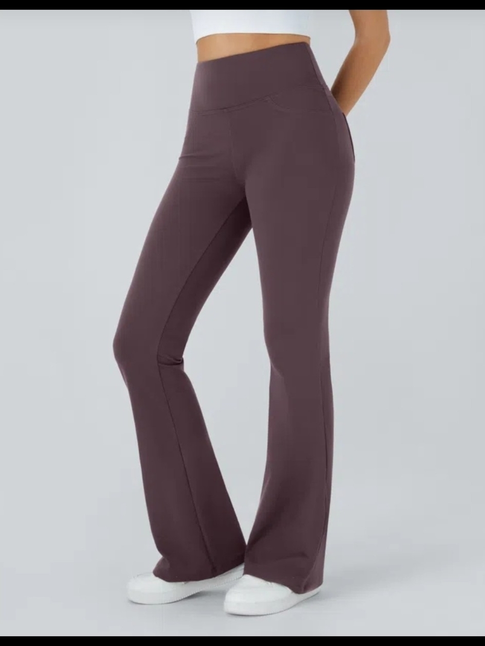 High Waisted Pocket Flare Yoga Leggings